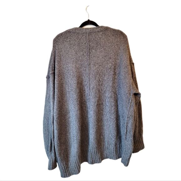 Free People Charcoal Grey Brookside Oversized Sweater - Picture 4 of 9